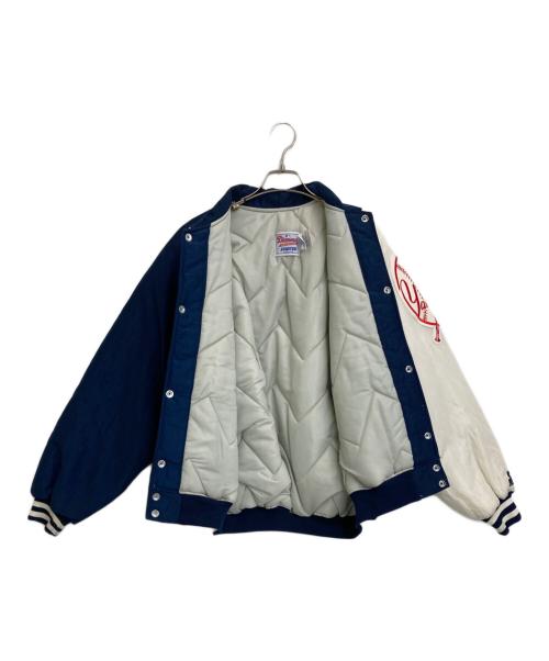 STARTER（スターター）STARTER (スターター) 中綿ジャケット ネイビー×ホワイト サイズ:Mの古着・服飾アイテム