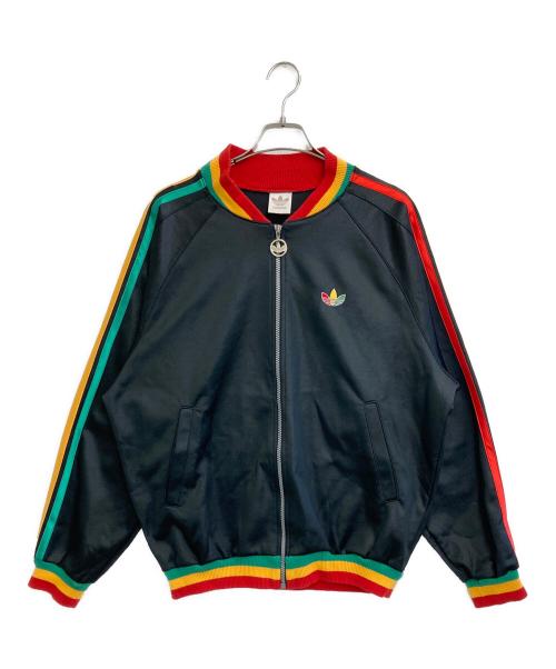 adidas（アディダス）adidas (アディダス) ラスタカラートトラックジャケット ブラック サイズ:Lの古着・服飾アイテム