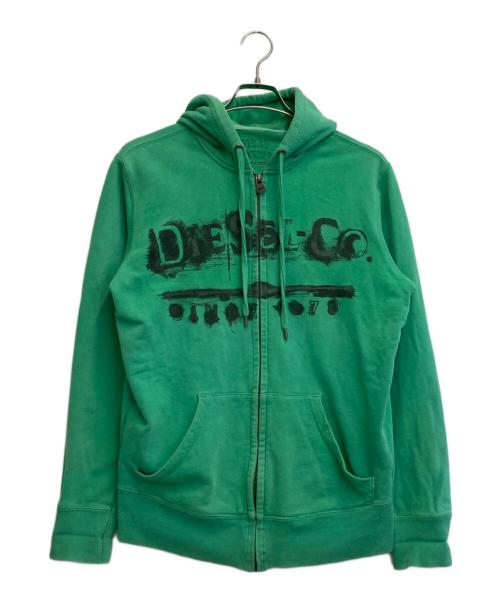 DIESEL（ディーゼル）DIESEL (ディーゼル) ジップパーカー グリーン サイズ:SIZE Mの古着・服飾アイテム