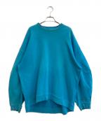 NOUNLESSナウンレス）の古着「オーバーサイズダメージスウェット」｜ブルー