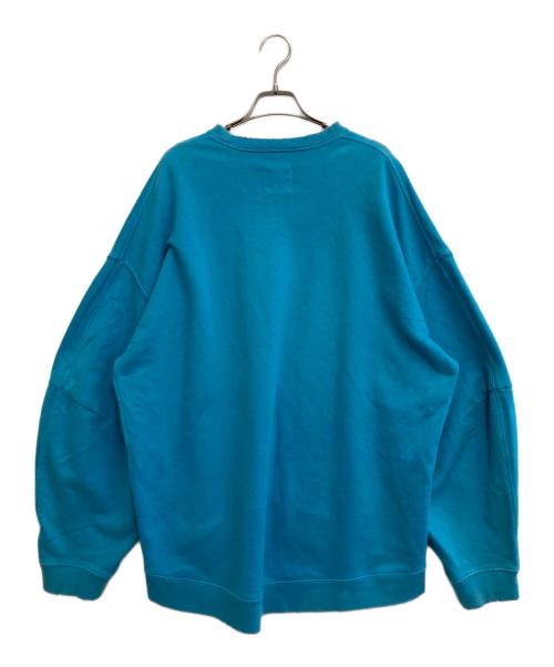 NOUNLESS（ナウンレス）NOUNLESS (ナウンレス) オーバーサイズダメージスウェット ブルー サイズ:2の古着・服飾アイテム