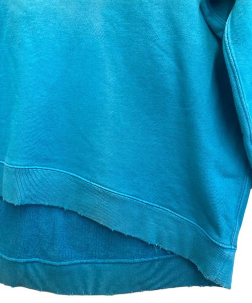 NOUNLESS（ナウンレス）NOUNLESS (ナウンレス) オーバーサイズダメージスウェット ブルー サイズ:2の古着・服飾アイテム