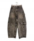 Ameriアメリ）の古着「MEDI 2WAY REMOVE DENIM PANTS」｜ブラウン