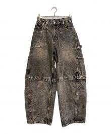 Ameri（アメリ）の古着「MEDI 2WAY REMOVE DENIM PANTS」｜ブラウン