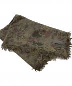 yohji yamamoto+noirヨウジヤマモトプリュスノアール）の古着「デジカモスカーフ」｜カーキ