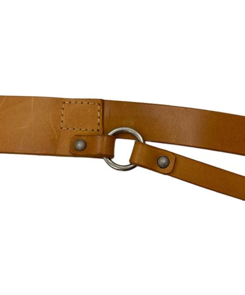 Y's（ワイズ）Y's (ワイズ) ダブルベルト ブラウンの古着・服飾アイテム