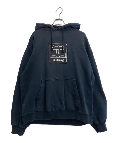 stussy（ステューシー）stussy (ステューシー) プルオーバーパーカー ブラック サイズ:SIZE XLの古着・服飾アイテム