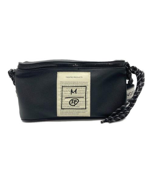 MAISON SPECIAL（メゾンスペシャル）MAISON SPECIAL (メゾンスペシャル) THEATER PRODUCTS コラボレーションホライゾナルレザーショルダーバッグ ブラックの古着・服飾アイテム