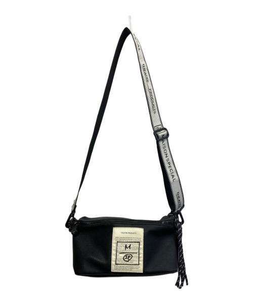 MAISON SPECIAL（メゾンスペシャル）MAISON SPECIAL (メゾンスペシャル) THEATER PRODUCTS コラボレーションホライゾナルレザーショルダーバッグ ブラックの古着・服飾アイテム