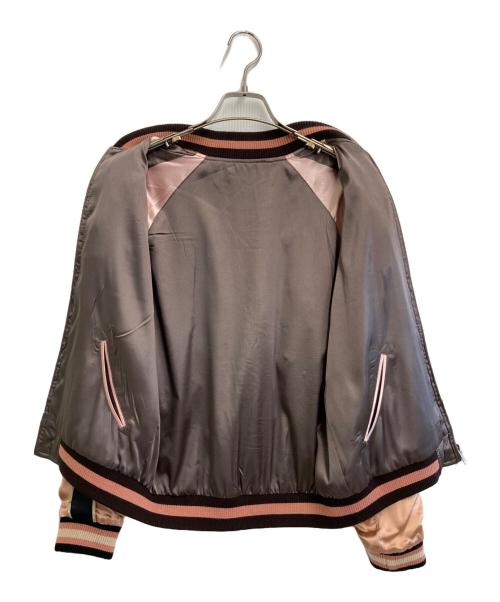 japanese classical scripi（ジャパニーズクラシックスクリプト）japanese classical scripi (ジャパニーズクラシックスクリプト) リバーシブルスカジャン ブラック×ピンク サイズ:Sの古着・服飾アイテム