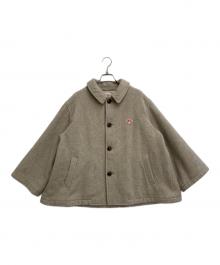 DANTON（ダントン）の古着「GATHERED SHORT COAT」｜ベージュ