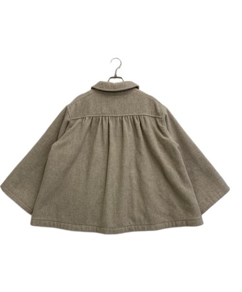 DANTON（ダントン）DANTON (ダントン) GATHERED SHORT COAT ベージュ サイズ:Sの古着・服飾アイテム