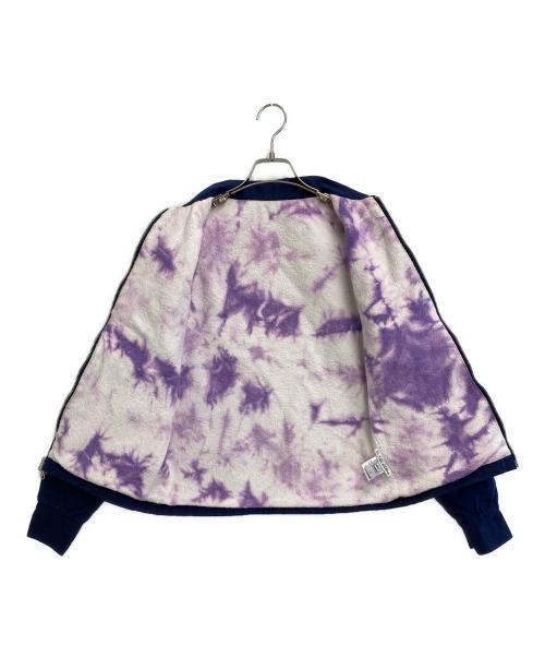 The Elder Statesman（エルダーステイツマン）The Elder Statesman (エルダーステイツマン) レーサージップジャケット ネイビー サイズ:XXSの古着・服飾アイテム