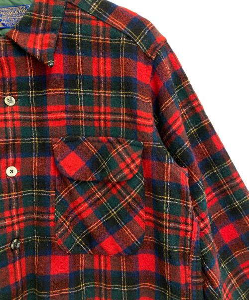PENDLETON（ペンドルトン）PENDLETON (ペンドルトン) ボードシャツ レッド×グリーン サイズ:Mの古着・服飾アイテム