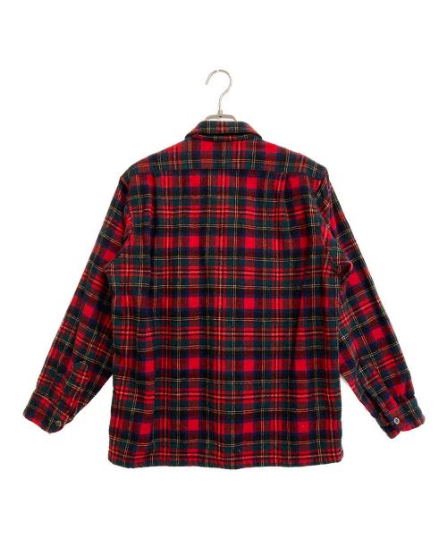 PENDLETON（ペンドルトン）PENDLETON (ペンドルトン) ボードシャツ レッド×グリーン サイズ:Mの古着・服飾アイテム