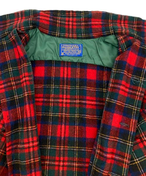 PENDLETON（ペンドルトン）PENDLETON (ペンドルトン) ボードシャツ レッド×グリーン サイズ:Mの古着・服飾アイテム