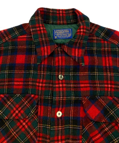 PENDLETON（ペンドルトン）PENDLETON (ペンドルトン) ボードシャツ レッド×グリーン サイズ:Mの古着・服飾アイテム