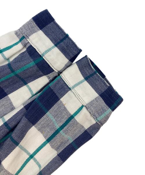 FIVE BROTHER（ファイブブラザー）FIVE BROTHER (ファイブブラザー) ネルシャツ ホワイト×ブルー サイズ:Mの古着・服飾アイテム