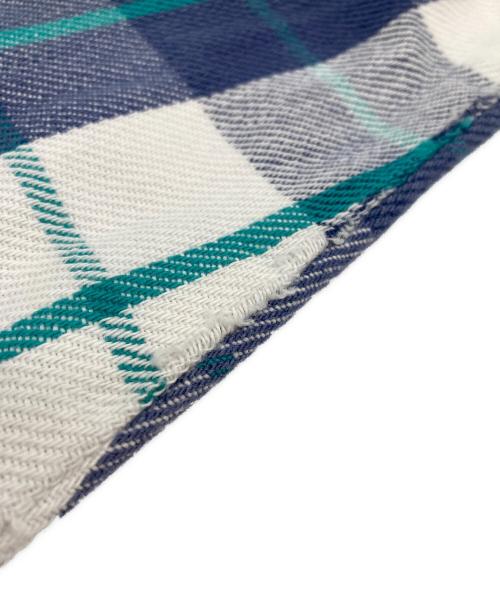 FIVE BROTHER（ファイブブラザー）FIVE BROTHER (ファイブブラザー) ネルシャツ ホワイト×ブルー サイズ:Mの古着・服飾アイテム