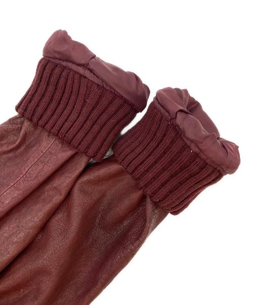 SCOTCH & SODA（スコッチアンドソーダ）SCOTCH & SODA (スコッチアンドソーダ) レザージャケット ボルドー サイズ:-の古着・服飾アイテム