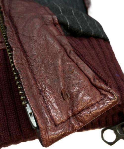 SCOTCH & SODA（スコッチアンドソーダ）SCOTCH & SODA (スコッチアンドソーダ) レザージャケット ボルドー サイズ:-の古着・服飾アイテム