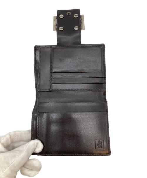 FENDI（フェンディ）FENDI (フェンディ) ズッカ柄2つ折り財布 ブラウンの古着・服飾アイテム