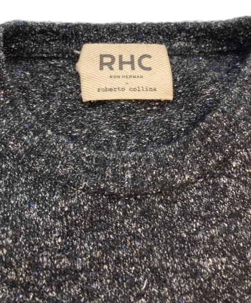 RHC Ron Herman（アールエイチシー ロンハーマン）RHC Ron Herman (アールエイチシー ロンハーマン) ROBERTO COLLINA (ロベルトコリーナ) ミックス編みニット ブラック サイズ:SIZE Lの古着・服飾アイテム