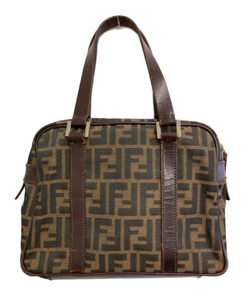 FENDI（フェンディ）FENDI (フェンディ) ズッカ柄ハンドバッグ ブラウンの古着・服飾アイテム