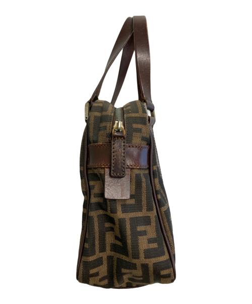 FENDI（フェンディ）FENDI (フェンディ) ズッカ柄ハンドバッグ ブラウンの古着・服飾アイテム