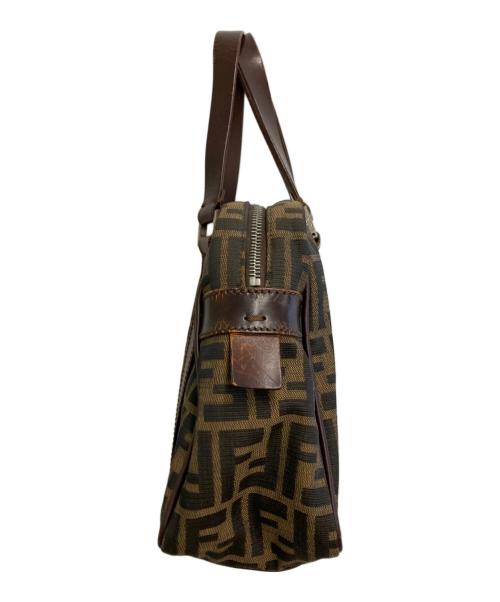FENDI（フェンディ）FENDI (フェンディ) ズッカ柄ハンドバッグ ブラウンの古着・服飾アイテム