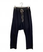 RICK OWENSリックオウエンス）の古着「17SSドローストリング サルエルパンツ」｜ブラック