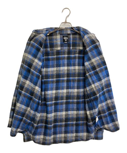 stussy（ステューシー）stussy (ステューシー) チェックネルシャツ ブルー サイズ:Mの古着・服飾アイテム