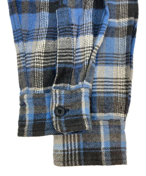 stussy（ステューシー）stussy (ステューシー) チェックネルシャツ ブルー サイズ:Mの古着・服飾アイテム