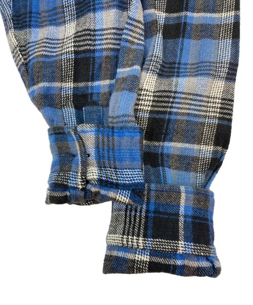 stussy（ステューシー）stussy (ステューシー) チェックネルシャツ ブルー サイズ:Mの古着・服飾アイテム