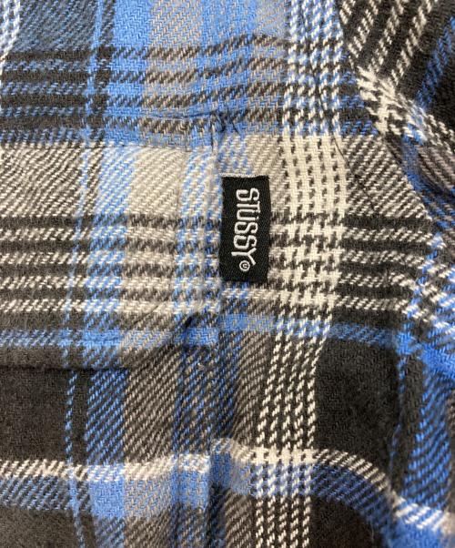 stussy（ステューシー）stussy (ステューシー) チェックネルシャツ ブルー サイズ:Mの古着・服飾アイテム