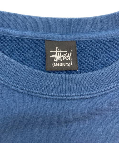 stussy（ステューシー）stussy (ステューシー) ロゴプリントスウェット ブルー サイズ:SIZE Mの古着・服飾アイテム