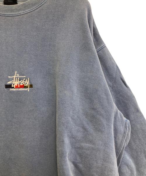 stussy（ステューシー）stussy (ステューシー) ロゴスウェット ブルー サイズ:Lの古着・服飾アイテム