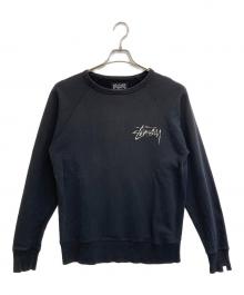 stussy（ステューシー）の古着「ラグランスウェット」｜ブラック