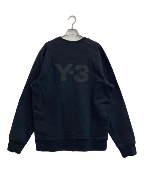 Y-3（ワイスリー）Y-3 (ワイスリー) クルーネック バックロゴ スウェット ブラック サイズ:XLの古着・服飾アイテム