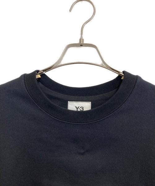 Y-3（ワイスリー）Y-3 (ワイスリー) クルーネック バックロゴ スウェット ブラック サイズ:XLの古着・服飾アイテム