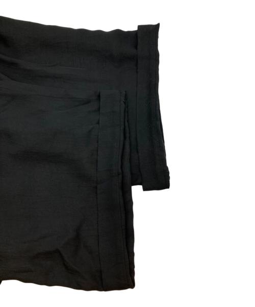 SACRA（サクラ）SACRA (サクラ) アセテート ブライト ツイル サロペット ブラック サイズ:38の古着・服飾アイテム