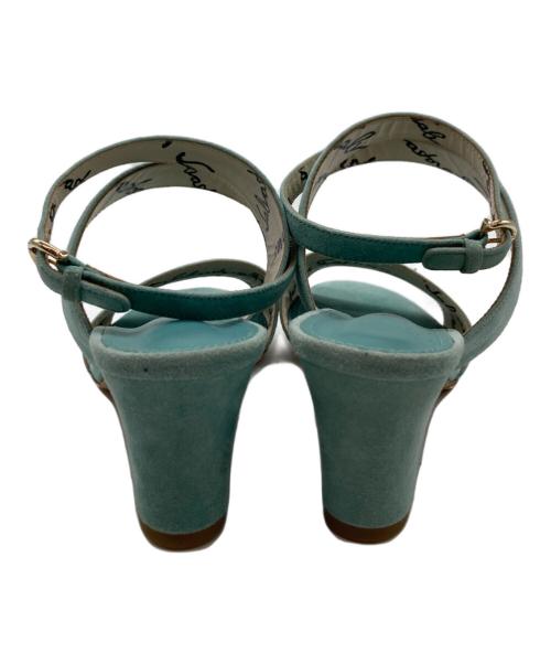 Salvatore Ferragamo（サルヴァトーレ フェラガモ）Salvatore Ferragamo (サルヴァトーレ フェラガモ) アンクルストラップサンダル グリーン サイズ:SIZE 6 1/2の古着・服飾アイテム