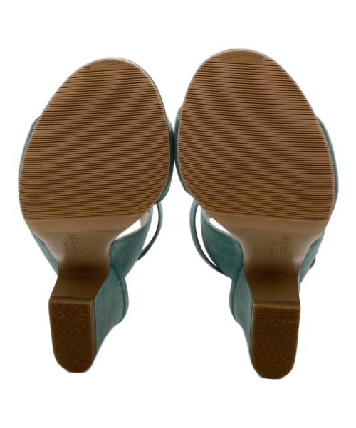 Salvatore Ferragamo（サルヴァトーレ フェラガモ）Salvatore Ferragamo (サルヴァトーレ フェラガモ) アンクルストラップサンダル グリーン サイズ:SIZE 6 1/2の古着・服飾アイテム