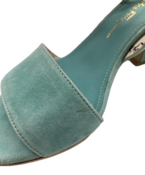 Salvatore Ferragamo（サルヴァトーレ フェラガモ）Salvatore Ferragamo (サルヴァトーレ フェラガモ) アンクルストラップサンダル グリーン サイズ:SIZE 6 1/2の古着・服飾アイテム
