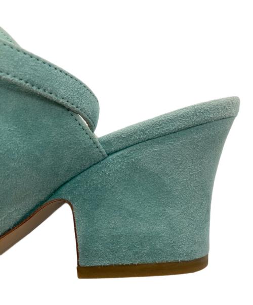 Salvatore Ferragamo（サルヴァトーレ フェラガモ）Salvatore Ferragamo (サルヴァトーレ フェラガモ) アンクルストラップサンダル グリーン サイズ:SIZE 6 1/2の古着・服飾アイテム