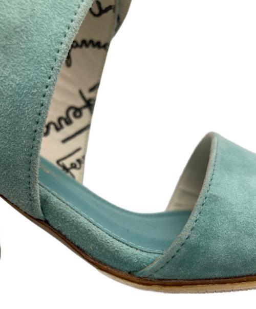 Salvatore Ferragamo（サルヴァトーレ フェラガモ）Salvatore Ferragamo (サルヴァトーレ フェラガモ) アンクルストラップサンダル グリーン サイズ:SIZE 6 1/2の古着・服飾アイテム