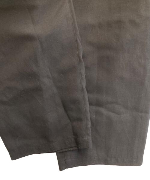 NO CONTROL AIR（ノーコントロールエアー）no control air (ノーコントロールエアー) リバースツイルダブルクロス モモヤマパンツ ブラック サイズ:3の古着・服飾アイテム