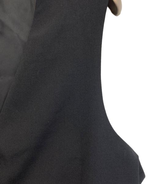 GROUND Y（グラウンドワイ）GROUND Y (グラウンドワイ) COTTON ZAZA CROSS WA ZIPPER POCKET VEST ブラック サイズ:3の古着・服飾アイテム