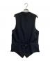GROUND Y (グラウンドワイ) COTTON ZAZA CROSS WA ZIPPER POCKET VEST ブラック サイズ:3：17000円