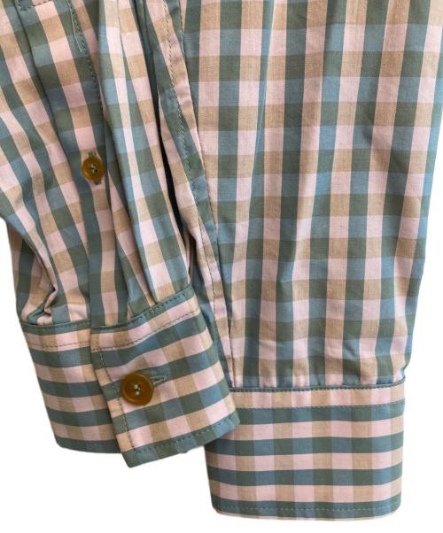 Vivienne Westwood man（ヴィヴィアン ウェストウッド マン）Vivienne Westwood man (ヴィヴィアン ウェストウッド マン) ギンガムチェックパズルシャツ ピンク×ブルー サイズ:-の古着・服飾アイテム